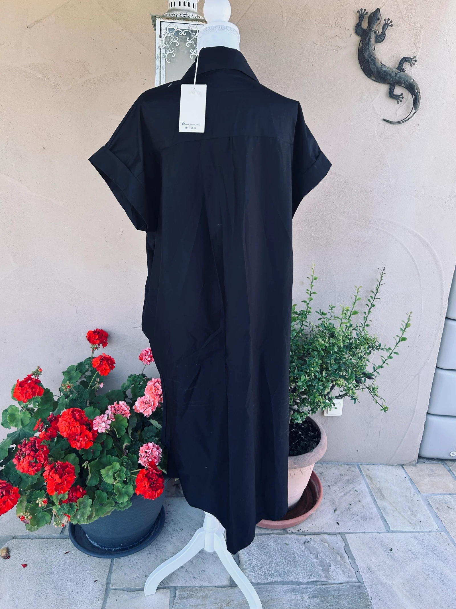 Oversized bohemian diamond dress 100% cotton – photo 3